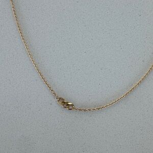 Vrai & Oro Gold Faceted Link Pendant Necklace